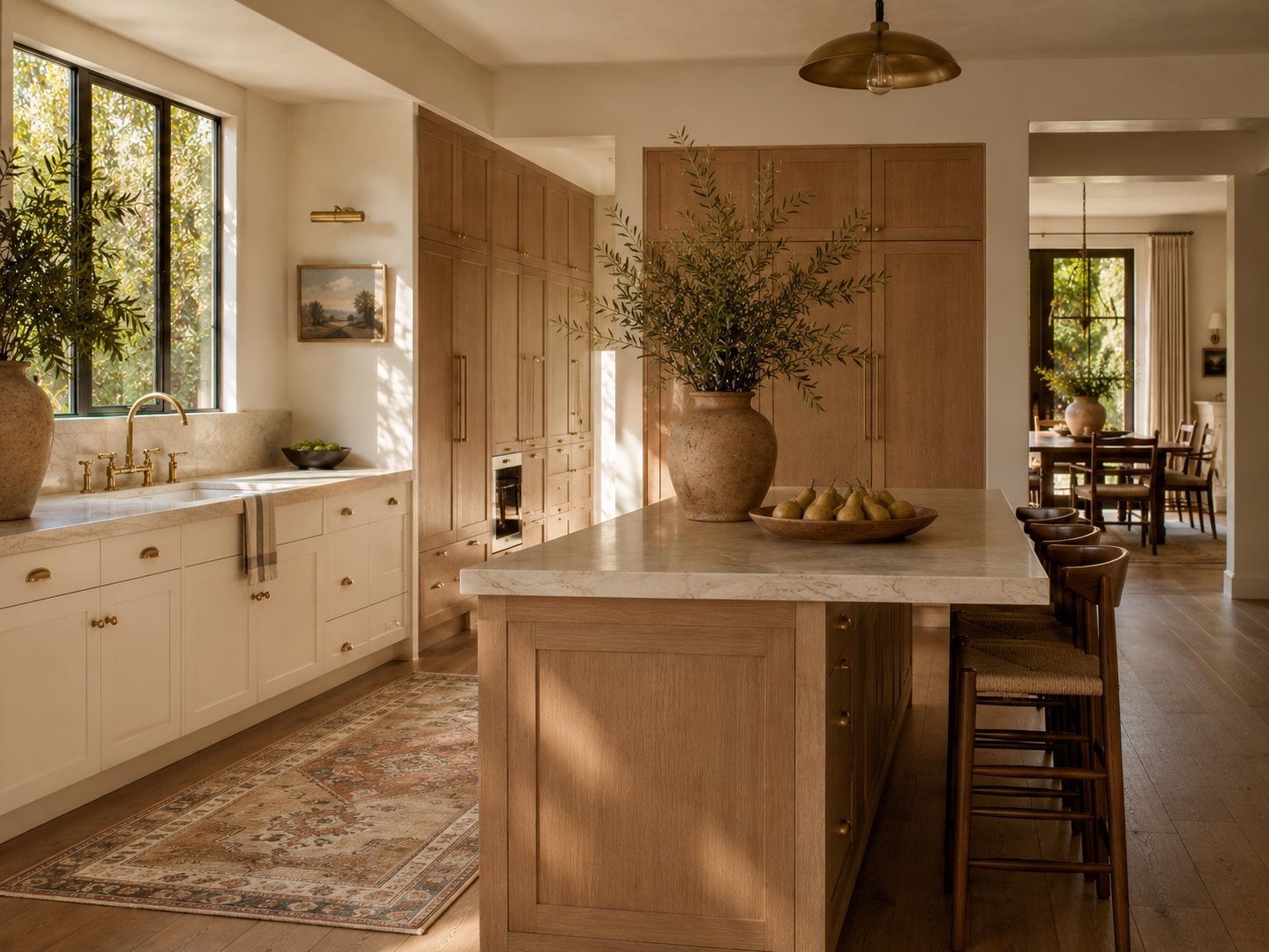 Custom kitchen cabinetry with integrated detailing