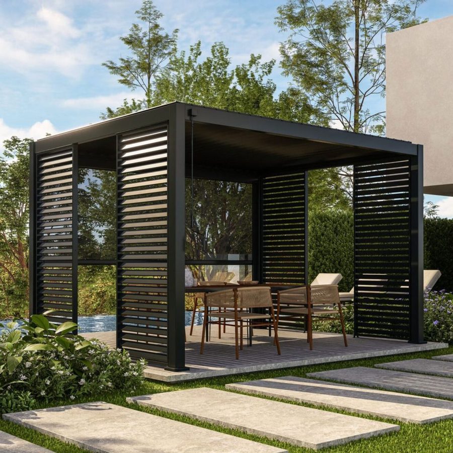 Freestanding Louvered aluminum pergolas