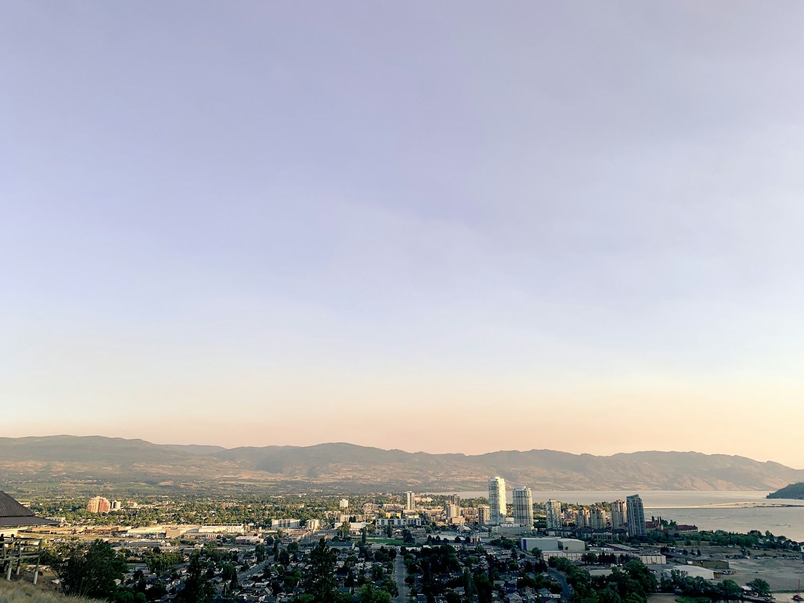 Kelowna waterfront on Okanagan Lake