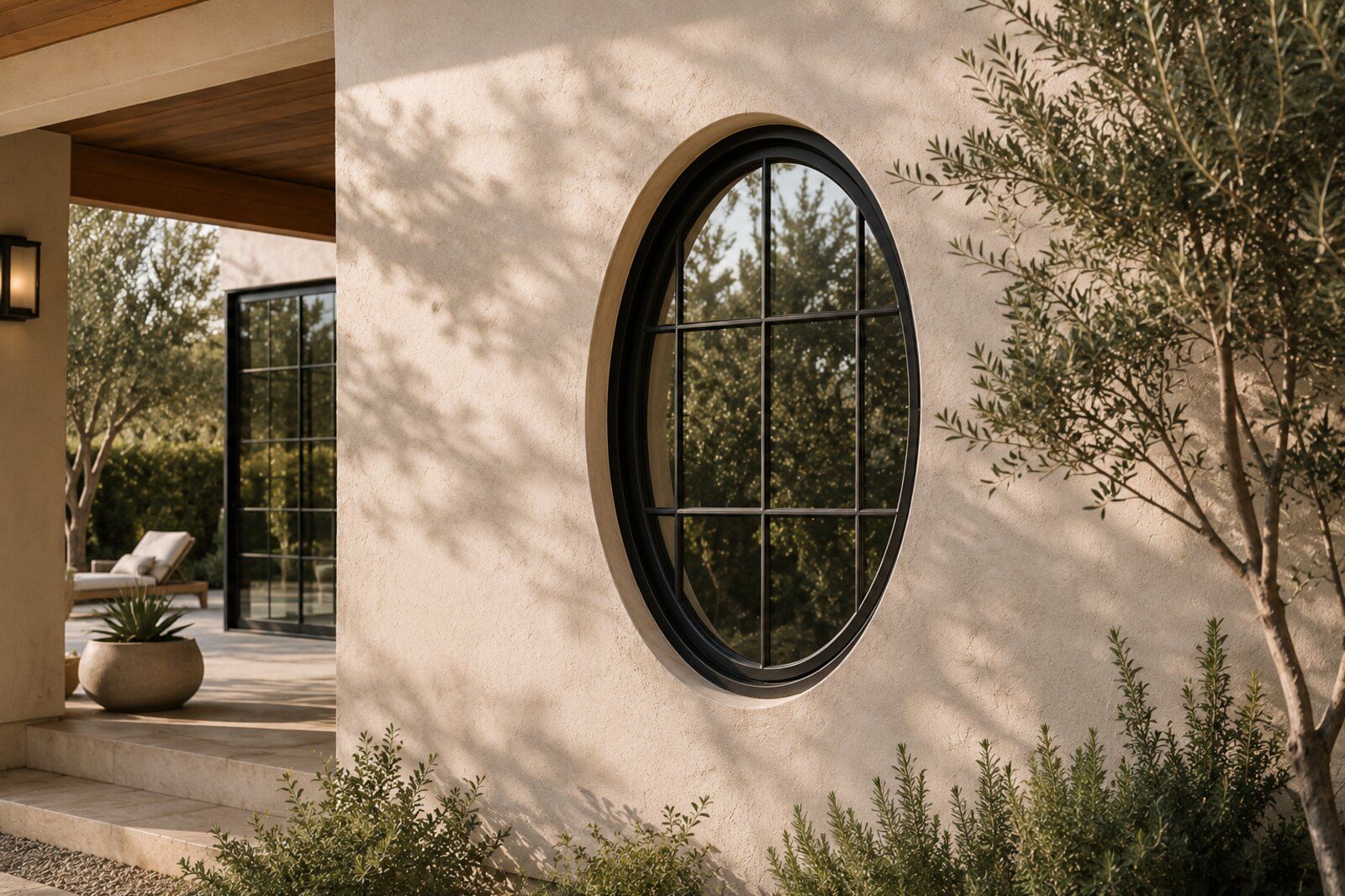 Specialty-shape aluminum window with a curved head
